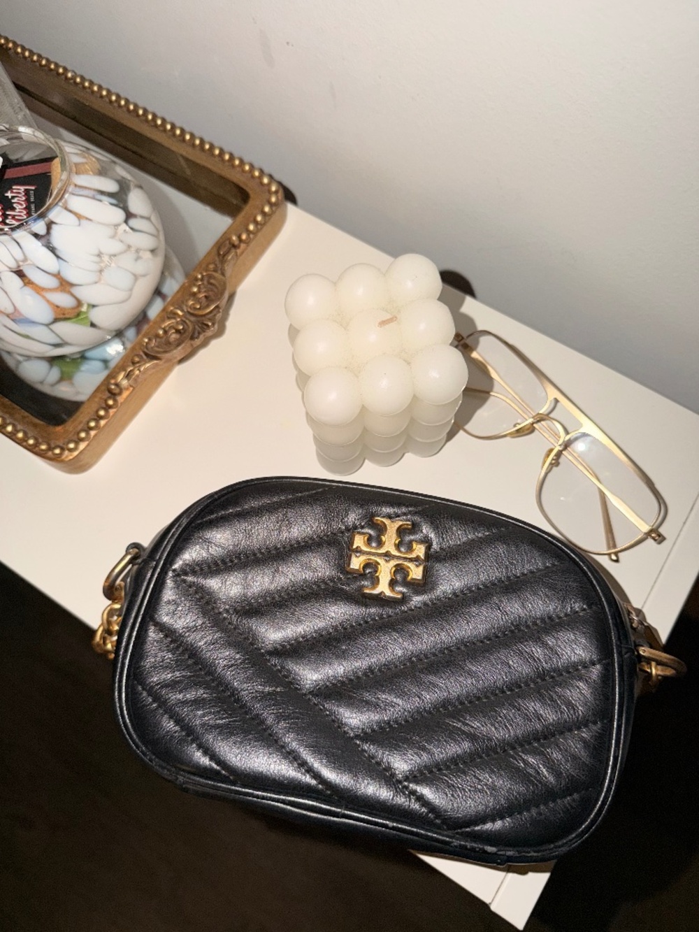 Tory Burch Kira Chevron Small Camera Crossbody Bag